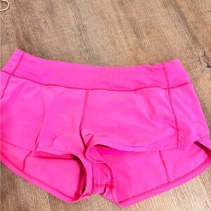lululemon athletica Neon Pink Athletic Shorts